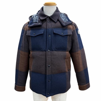 極美品 モンクレール ダウンジャケット LADURNS ブラウン メンズ 0