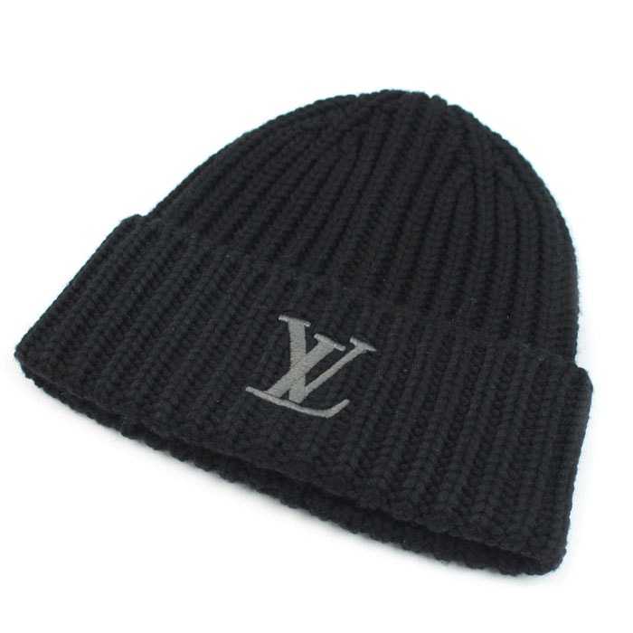 LOUIS VUITTON ルイ・ヴィトン ビーニー オンリー LV ニットキャップ ブラック M77277 MY3234 レディース【中古】【美品】