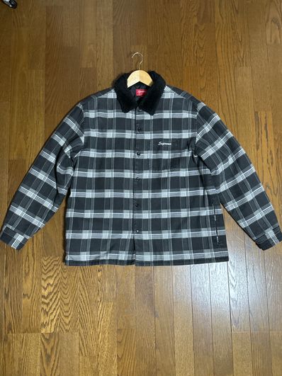 Supreme Faux Fur Collar Flannel Shirt Supreme Faux Fur Collar Flannel Shirt