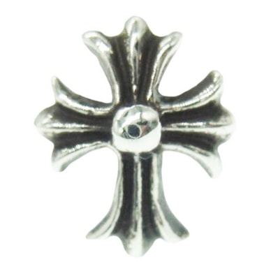 CHROME HEARTS クロムハーツ(原本無) ピアス No2 CH CRS CH CHクロス スタッド ピアス シルバー系【中古】
