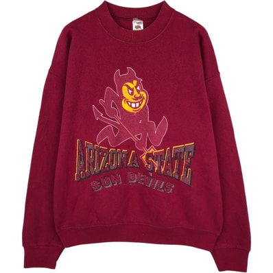 古着 90年代 フルーツオブザルーム FRUIT OF THE LOOM カレッジスウェットシャツ トレーナー USA製 メンズL相当 ヴィンテージ/eaa680443