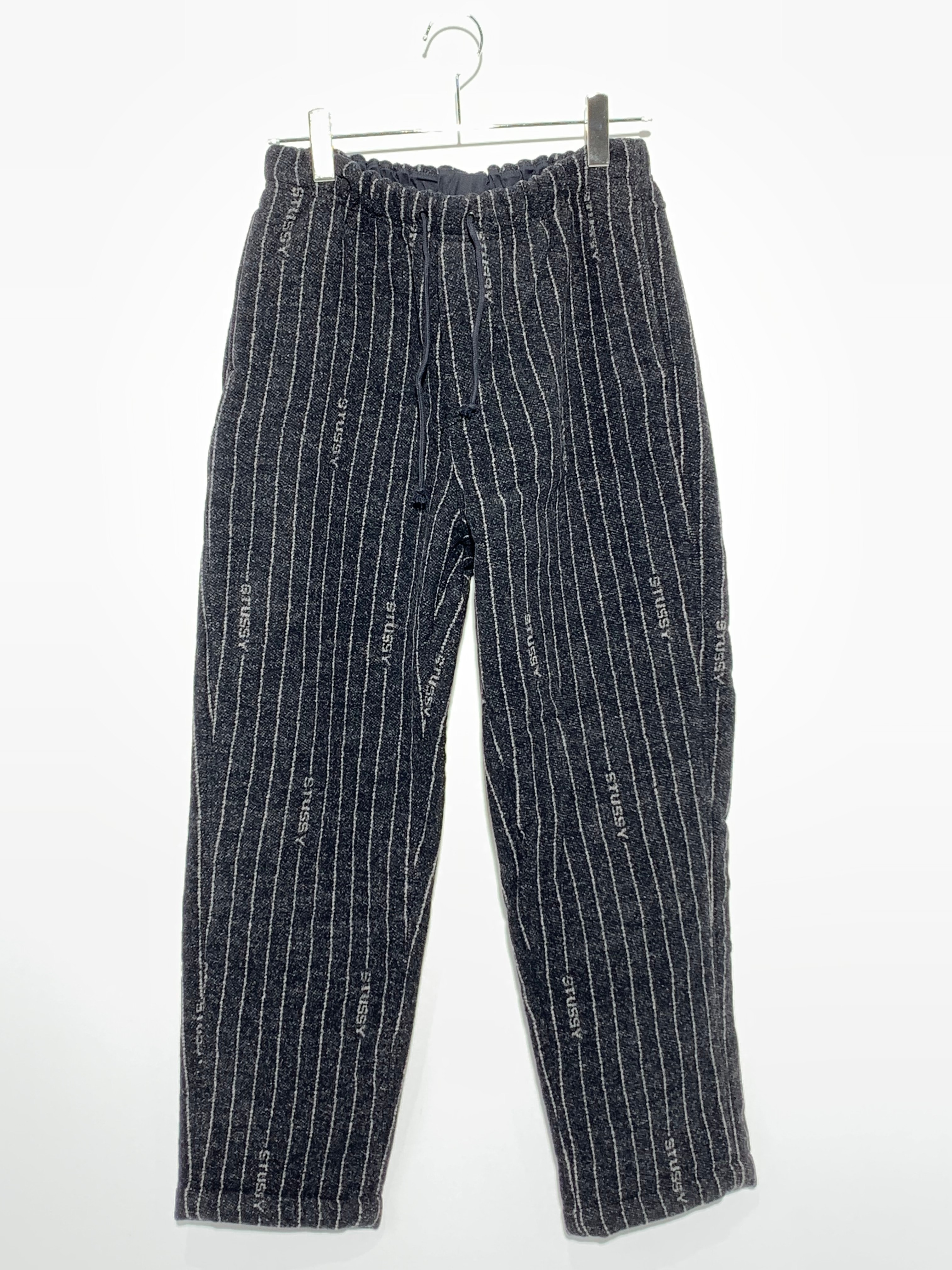 Stussy x Nike Striped Wool Pants "Black"