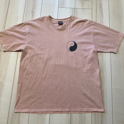 Stüssy × Our Legacy Yin Yang Pig. Dyed Tee Blush XL