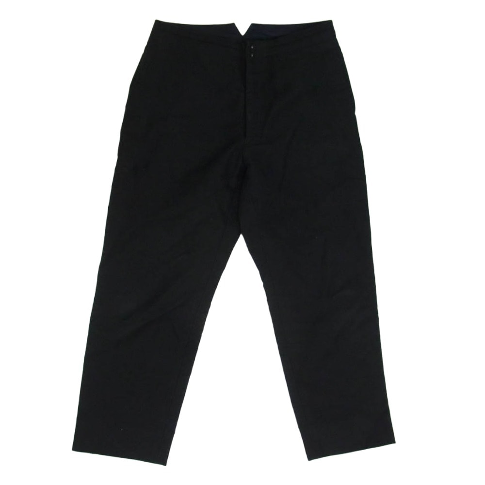 COMOLI コモリ パンツ N03-03008 モールスキン バックストラップ パンツ ブラック系 2【中古】