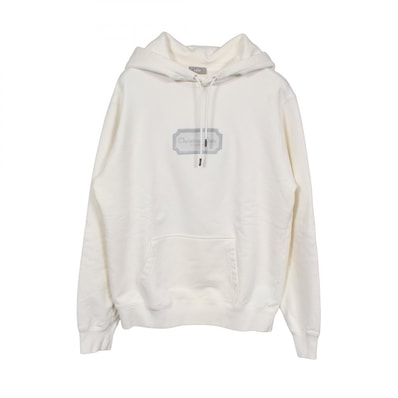 ディオール Dior ロゴ刺繍 パーカー 衣料品 トップス コットン メンズ ホワイト系 243J691A0531 【中古】