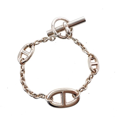 HERMES エルメス シェーヌダンクル ファランドール ST ブレスレット シルバー925 シルバー レディース【中古】