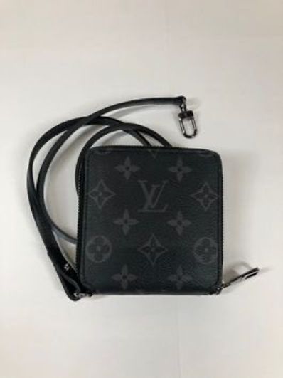 Louis Vuitton Monogram Eclipse Compact Zipped Wallet