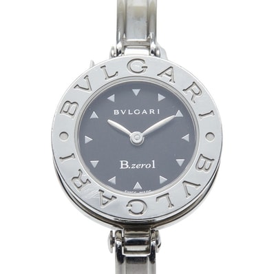 ブルガリ ビーゼロワン Bzero1 腕時計 BZ22S クオーツ ブラック文字盤 ステンレススチール レディース BVLGARI 【中古】