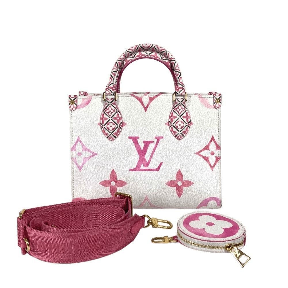 ルイヴィトン LOUIS VUITTON オンザゴーPM M22976 モノグラムバイザプール 2WAYバッグ ハンドバッグ トートバッグ 2WAYバッグ ショルダーバッグ モノグラムキャンバス ピンク