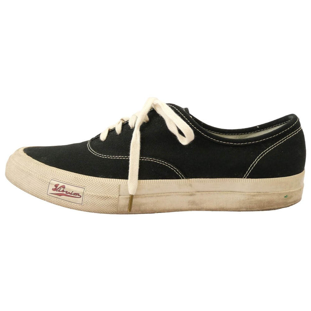 VISVIM ビズビム スニーカー 120301001002 0120301001002 LOGAN DECK LO CANVAS キャンバス ローカット スニーカー ブラック系 US10【中古】