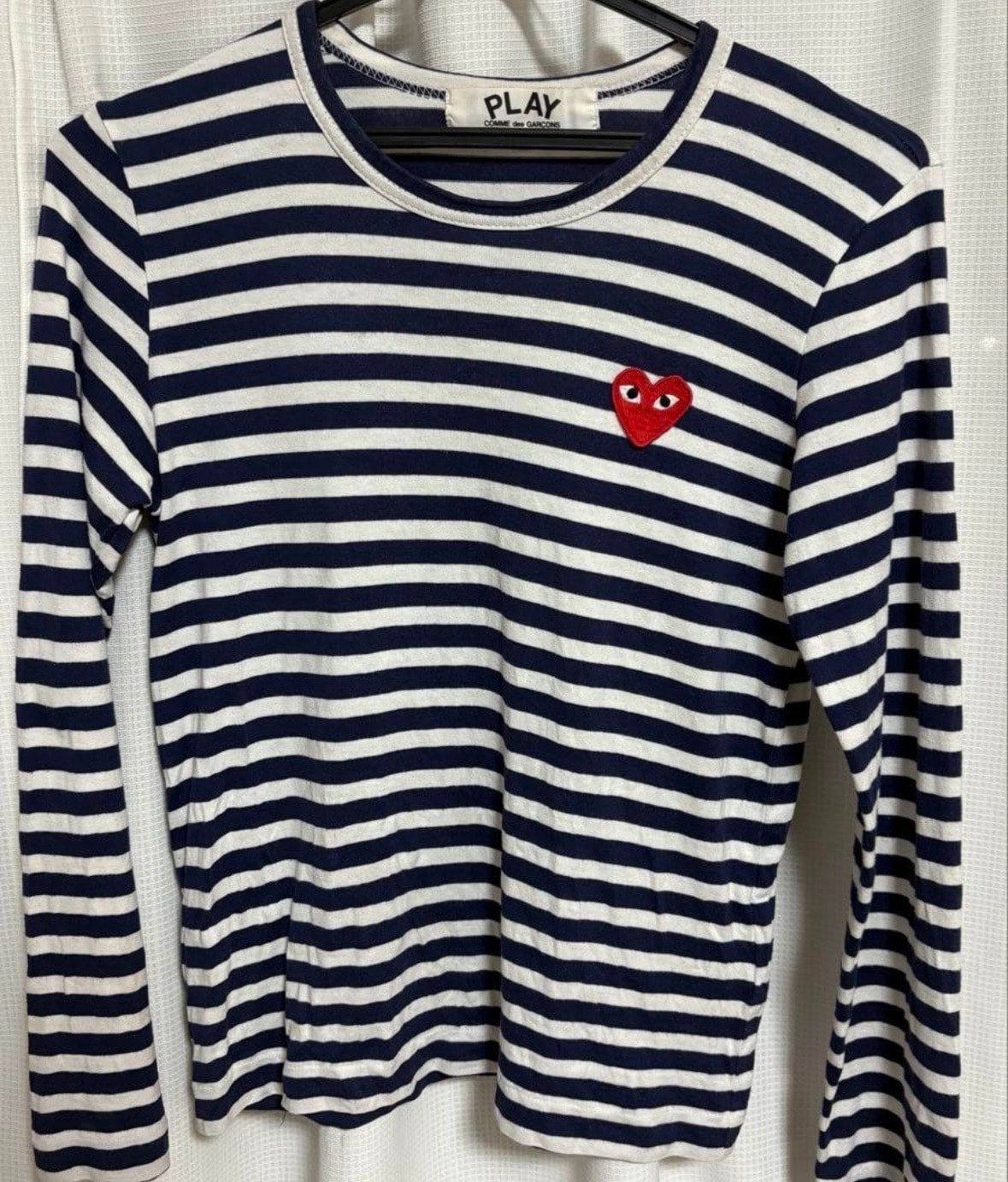 PLAY COMME des GARÇONS ストライプ長袖Tシャツ S