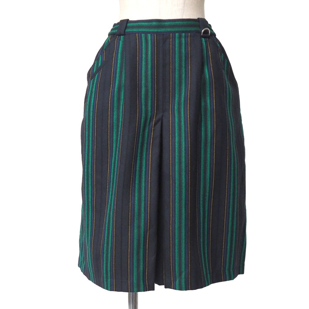 ■美品■Christian Dior クリスチャンディオール ヴィンテージ ショートパンツ サイズL ストライプ キュロット ハーフパンツ ブランド古着【中古】20260630/RA9985