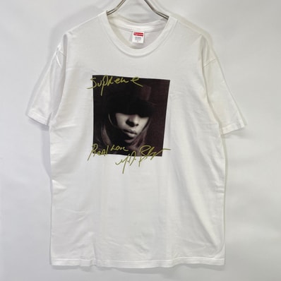 シュプリーム 19AW ホワイト Mary J. Blige Tee メアリー J. ブライジ Tシャツ L