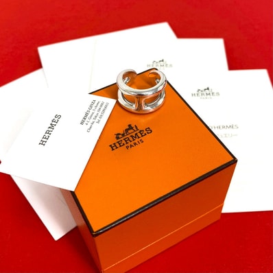 HERMES エルメス オスモズ PM リング シルバー925 リング・指輪 12号 シルバー
26707