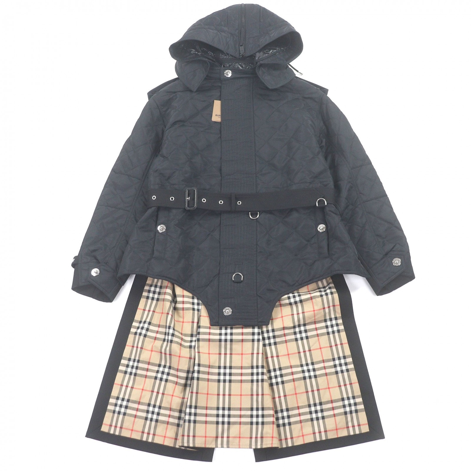 未使用品 バーバリー コート ブラック メンズ M 8038295