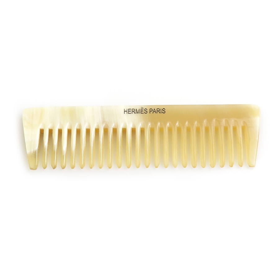 エルメス HERMES  ヘアコーム くし バッファローホーン/レザー ベージュ/ブラウン ユニセックス【中古】 e62406a