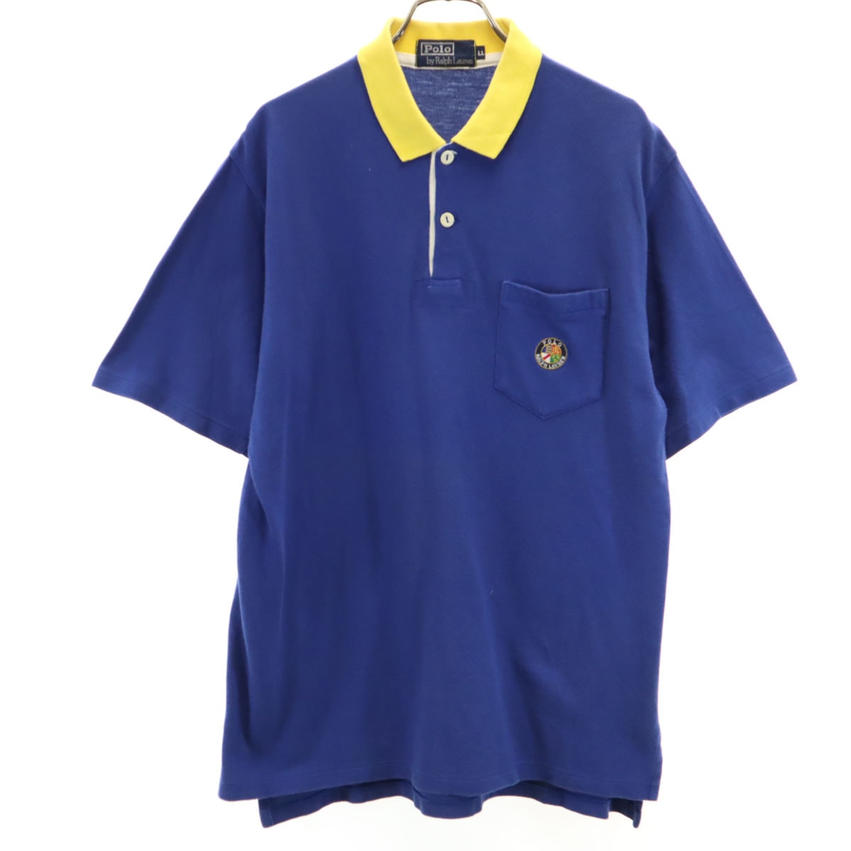 Polo by Ralph Lauren ポロバイラルフローレン 半袖 ポロシャツ LL ブルー 鹿の子