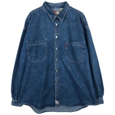 古着 リーバイス Levi's 長袖 デニムシャツ メンズXL相当/eaa646632