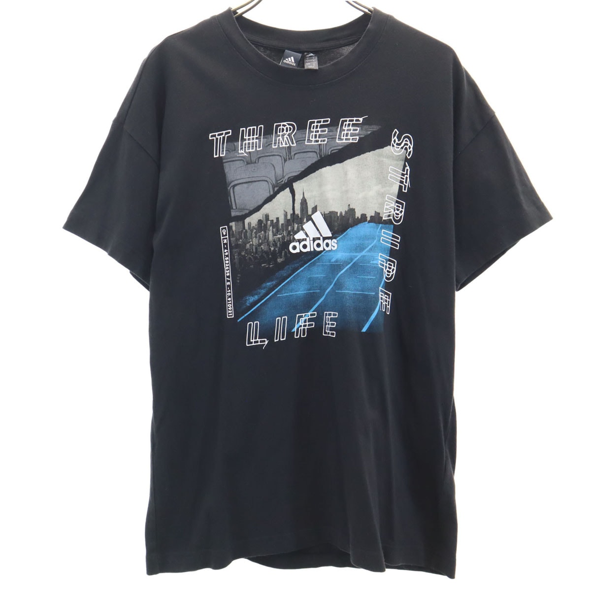 adidas アディダス 半袖 Tシャツ M ブラック