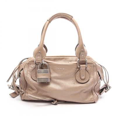 クロエ Chloe パディントン ハンドバッグ バッグ レザー レディース ゴールド系 【中古】