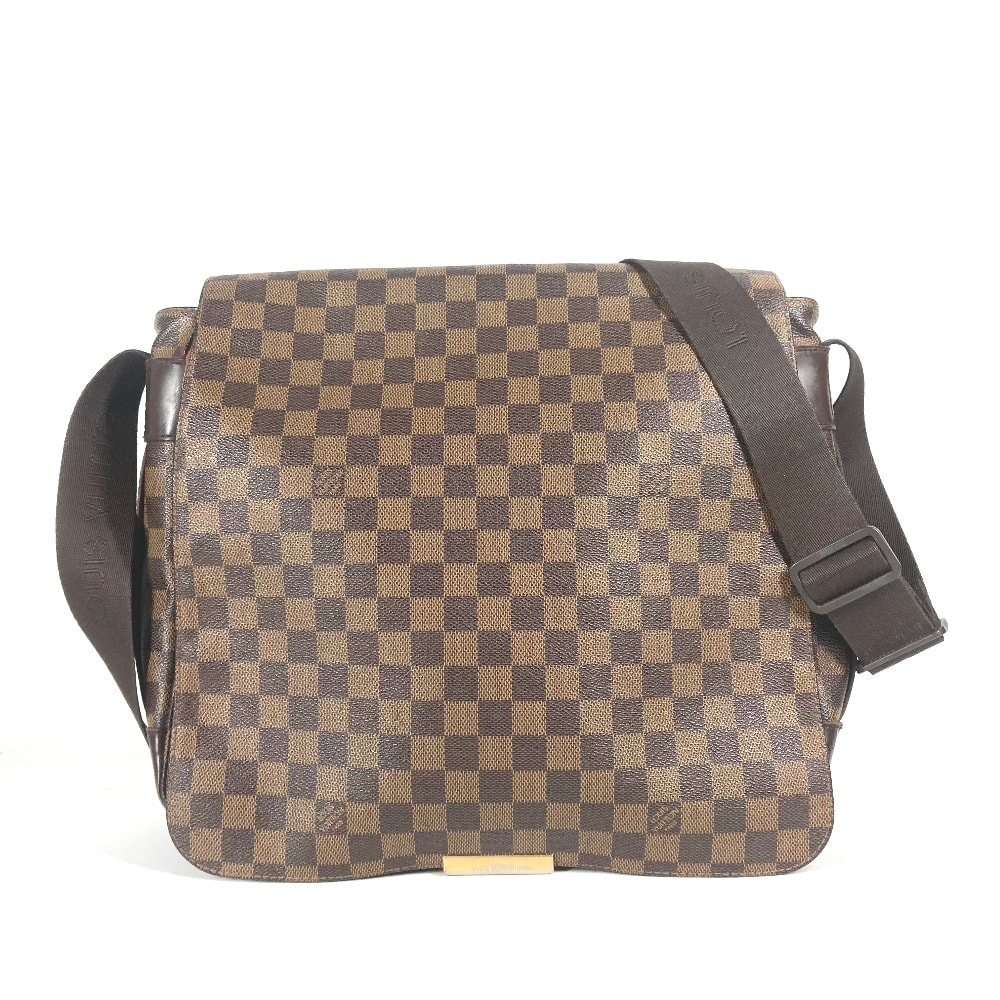 ルイヴィトン LOUIS VUITTON バスティーユ N45258 ダミエ 斜め掛け カバン フラップ ショルダーバッグ ダミエキャンバス エベヌ ブラウン