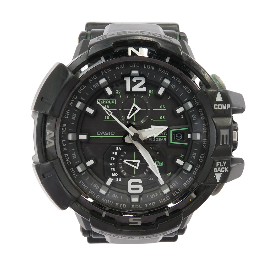 G-SHOCK ジーショック 時計 GW-A1100 MASTER OF G GRAVITYMASTER グラビティマスター 腕時計 ブラック系【中古】