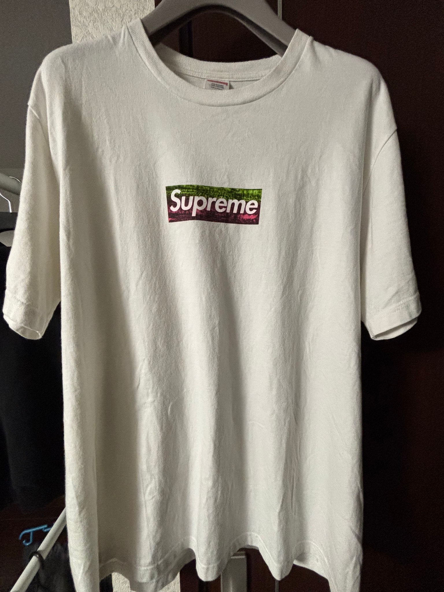 Supreme Los Angeles Fire Relief Box Logo Tee "White"