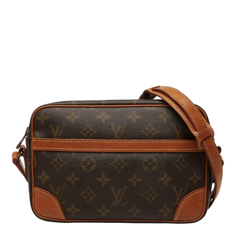 ルイ ヴィトン モノグラム トロカデロ24 斜め掛け ショルダーバッグ M51276 ブラウン PVC レザー レディース LOUIS VUITTON 中古