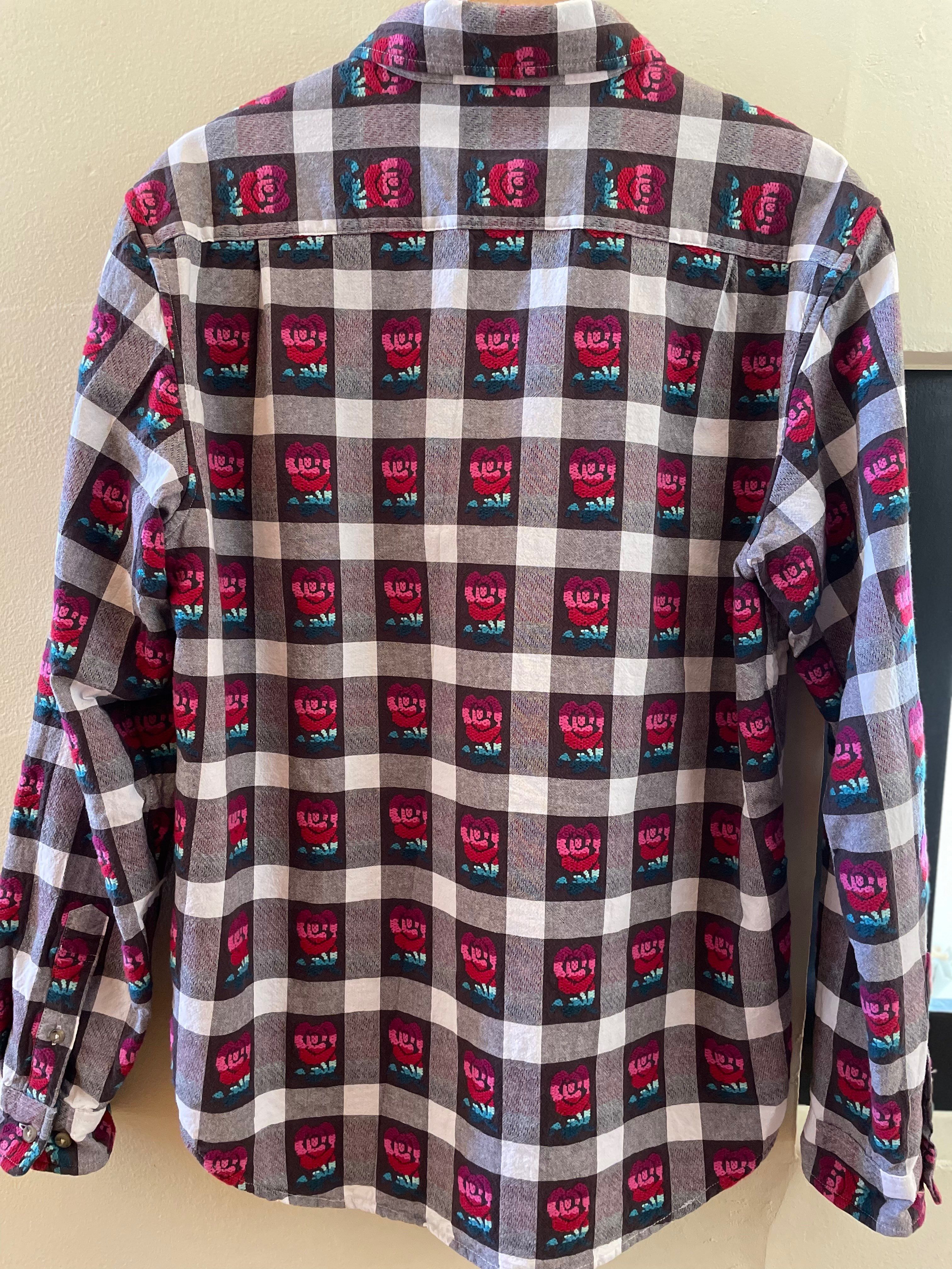 Supreme Rose Buffalo Plaid Shirt "White"