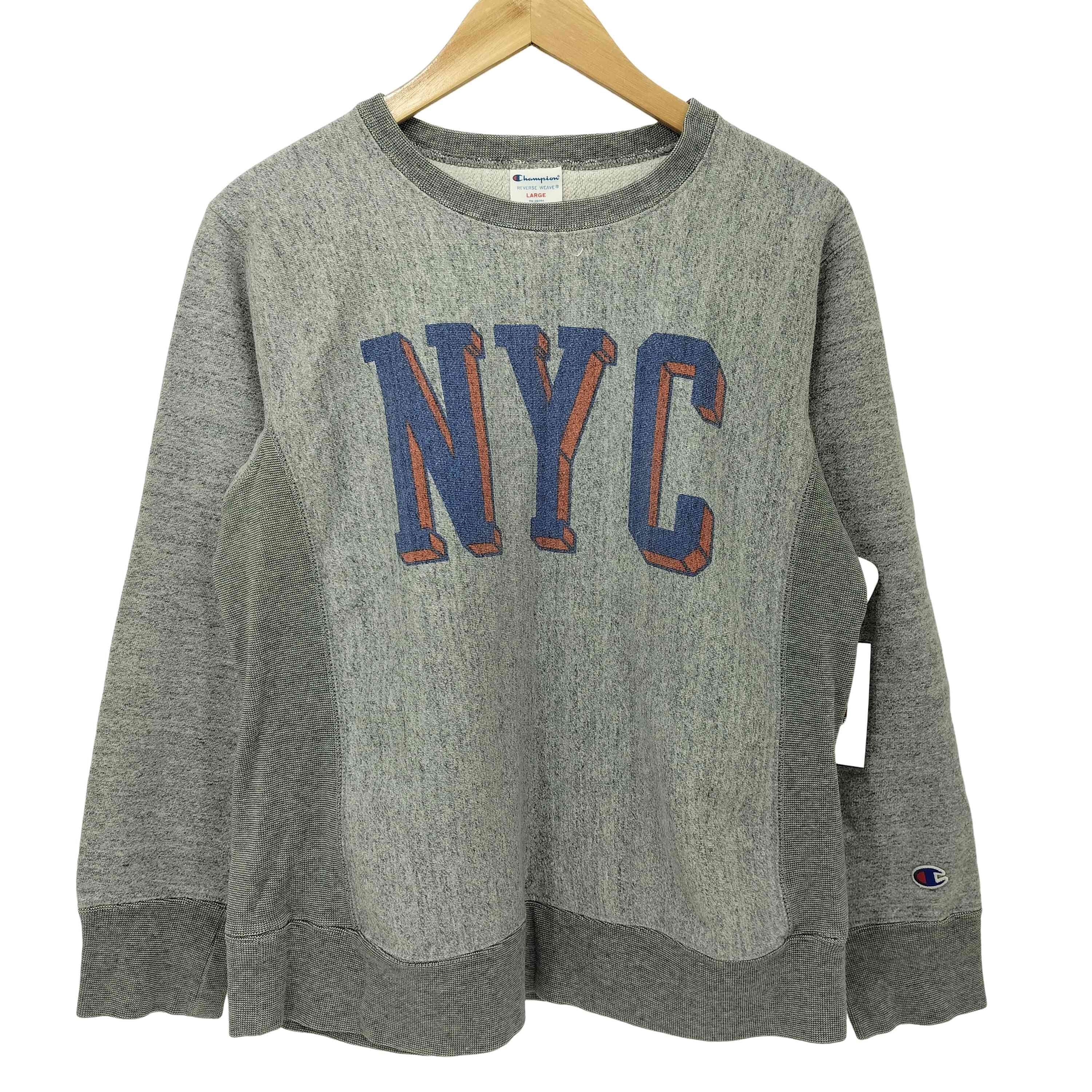 REVERSE WEAVE NYCプリント クルーネック スウェット【1143608507942】