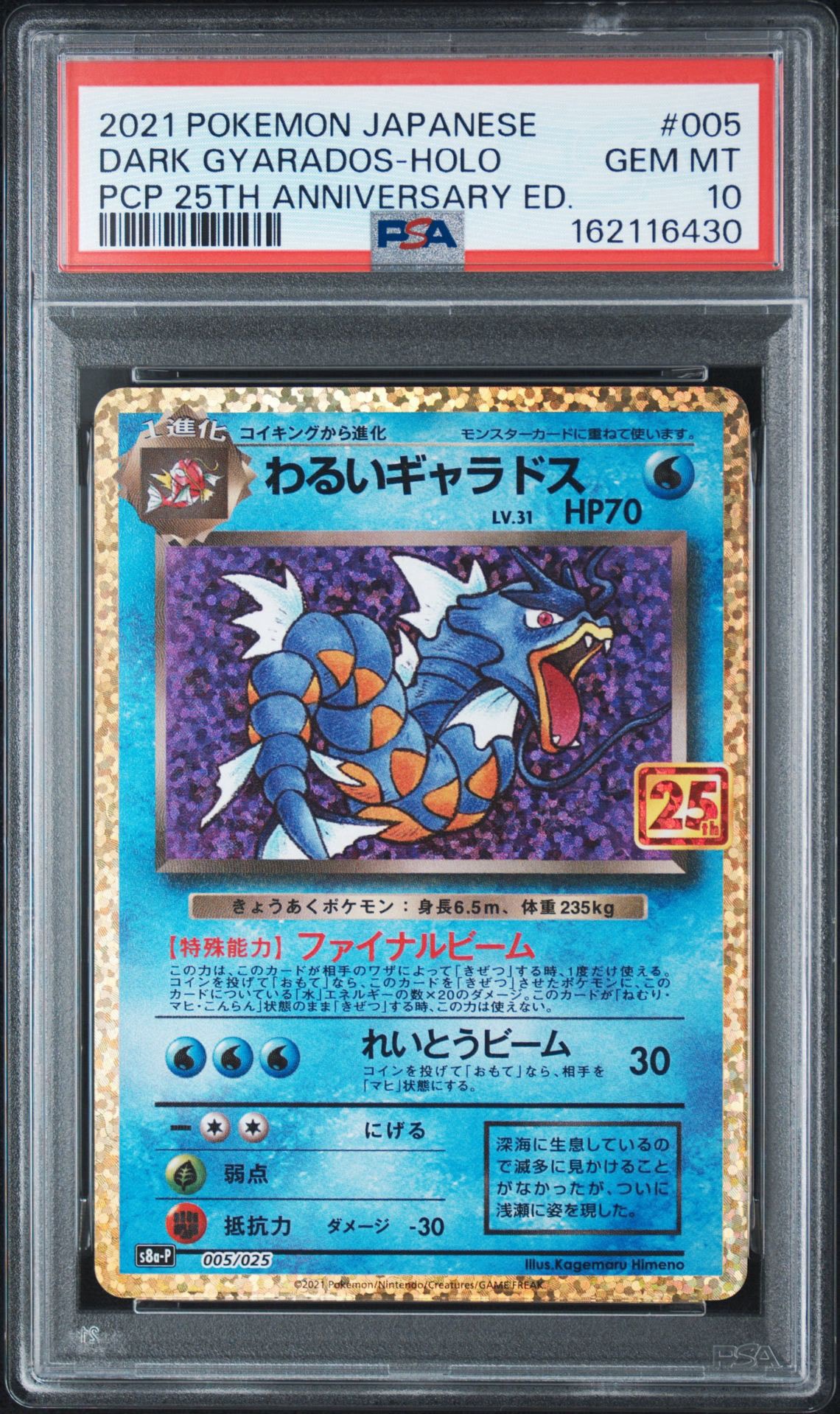 わるいギャラドス プロモカードパック 25th ANNIVERSARY edi… PSA10】わるいギャラドス: プロモ[S8a-P 005/025](プロモカードパック