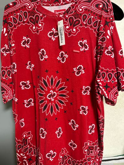 Supreme Small Box Tee "Bandana Red"(21SS)