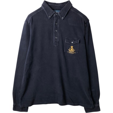 古着 ラルフローレン Ralph Lauren ボタンダウン 長袖 ポロシャツ メンズXL相当/eaa631894