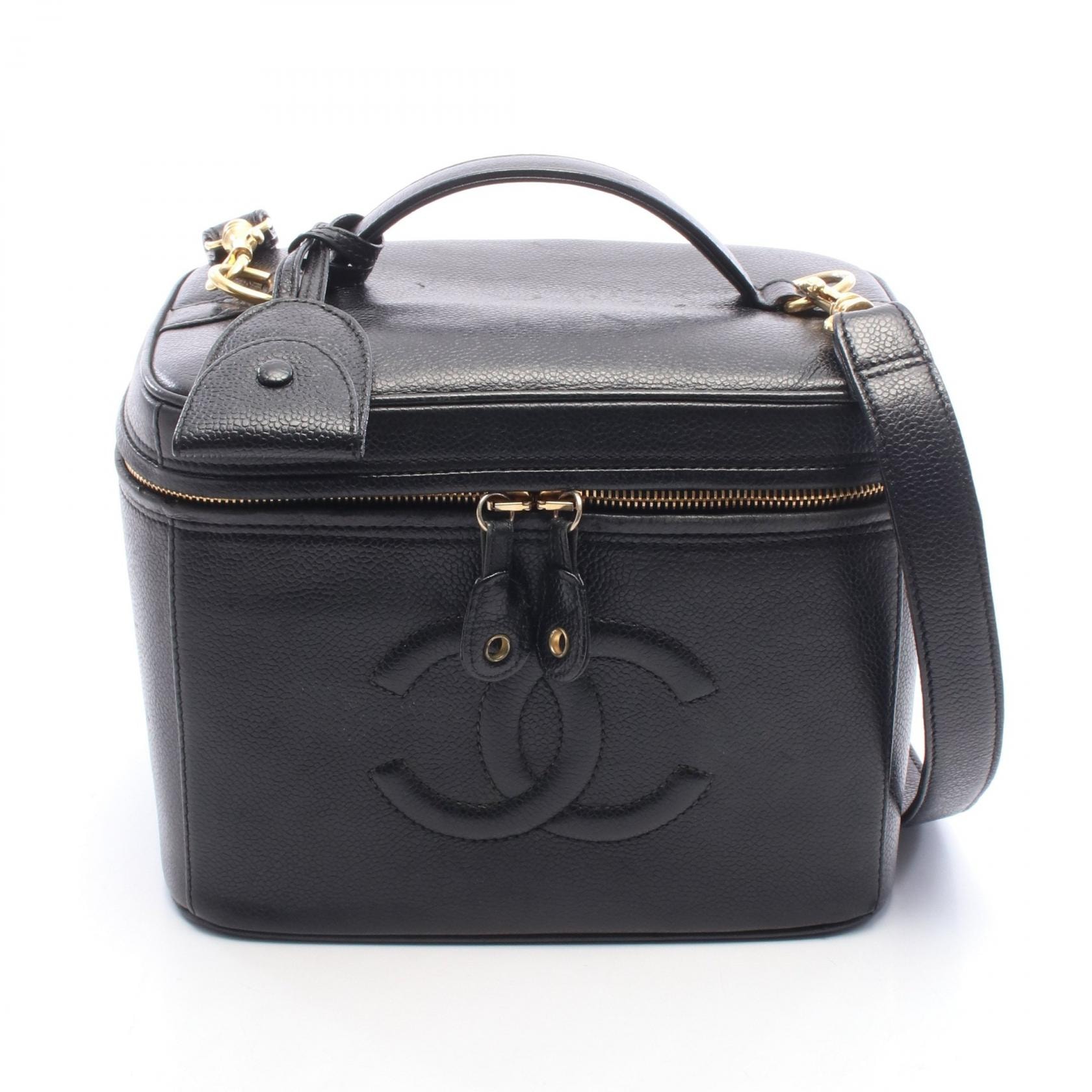 シャネル CHANEL ココマーク 2WAY ハンドバッグ バッグ キャビアスキン(グレインドカーフ) レディース ブラック系 【中古】