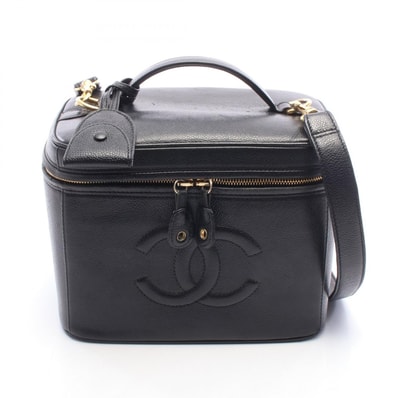 シャネル CHANEL ココマーク 2WAY ハンドバッグ バッグ キャビアスキン(グレインドカーフ) レディース ブラック系 【中古】