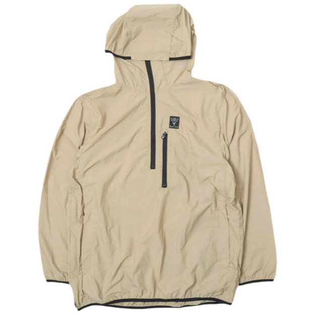 South2 West8 サウスツーウェストエイト S2W8 日本製 PACKABLE PARKA パッカブルパーカー MR722 M BEIGE シェル ハーフジップ ナイロン ジャケット アウター g28378