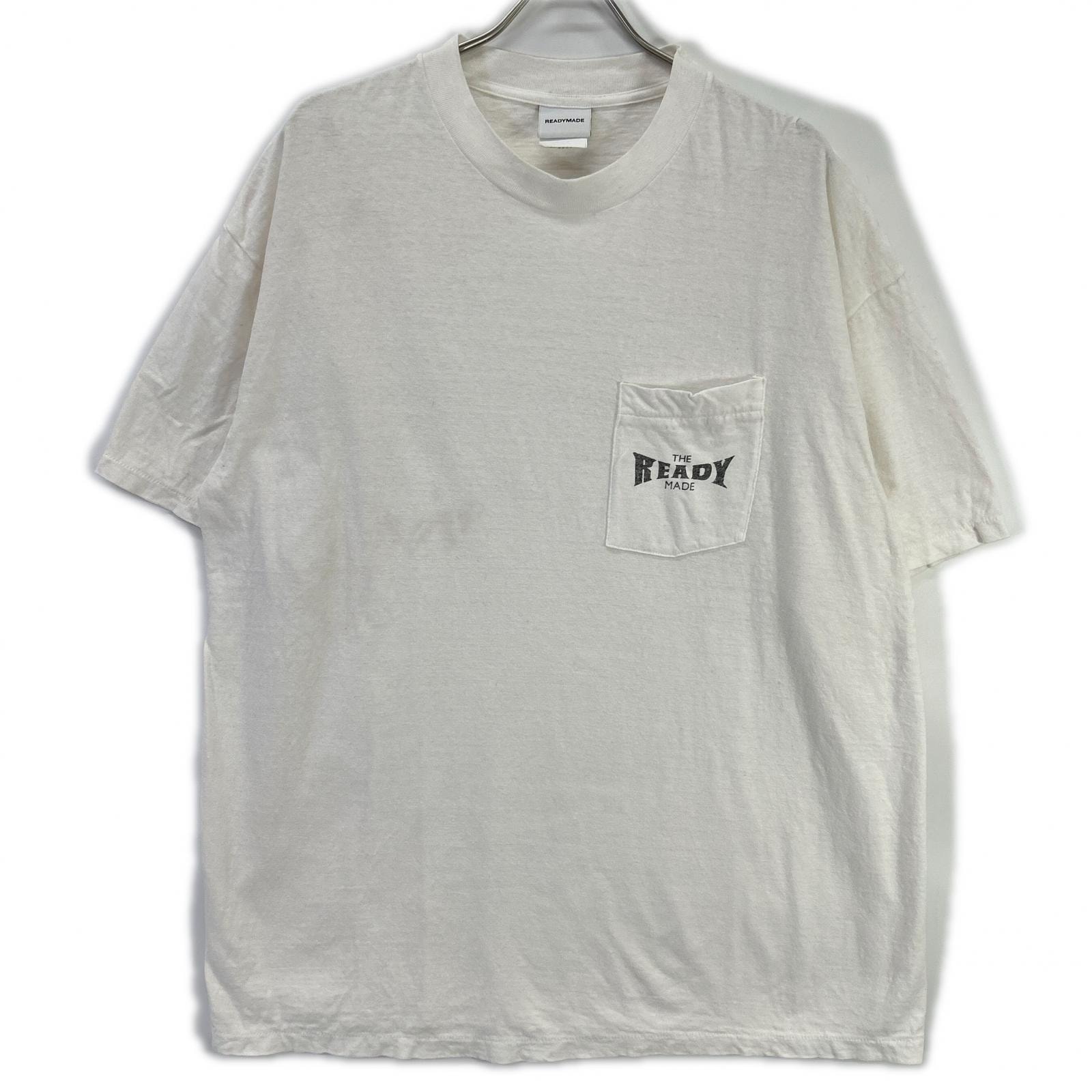 レディーメイド RE-CO-WH-00-00-277 ホワイト コットン ポケット 半袖Tシャツ XL