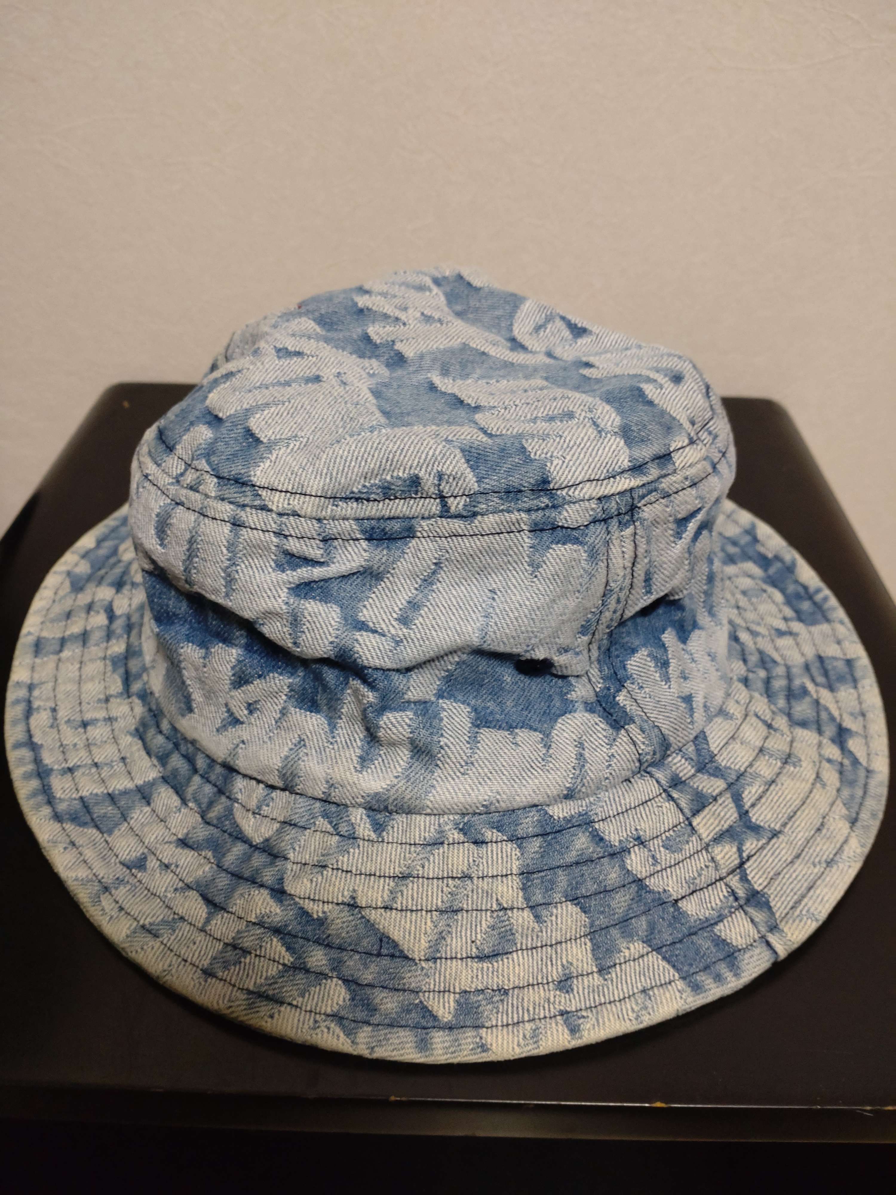 Supreme Fat Tip Jacquard Denim Crusher "Blue"