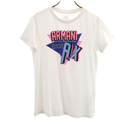 ARMANI EXCHANGE アルマーニエクスチェンジ ポルトガル製 半袖 Tシャツ S ホワイト
