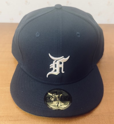 NEW ERA FEAR OF GOD ESSENTIALS 59FIFTY F LOGO Under Visor "Navy"