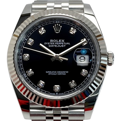 ☆☆ROLEX ロレックス デイトジャスト 10Pダイヤ SS×WG 126334G 自動巻き メンズ 腕時計 箱・ギャランティ有