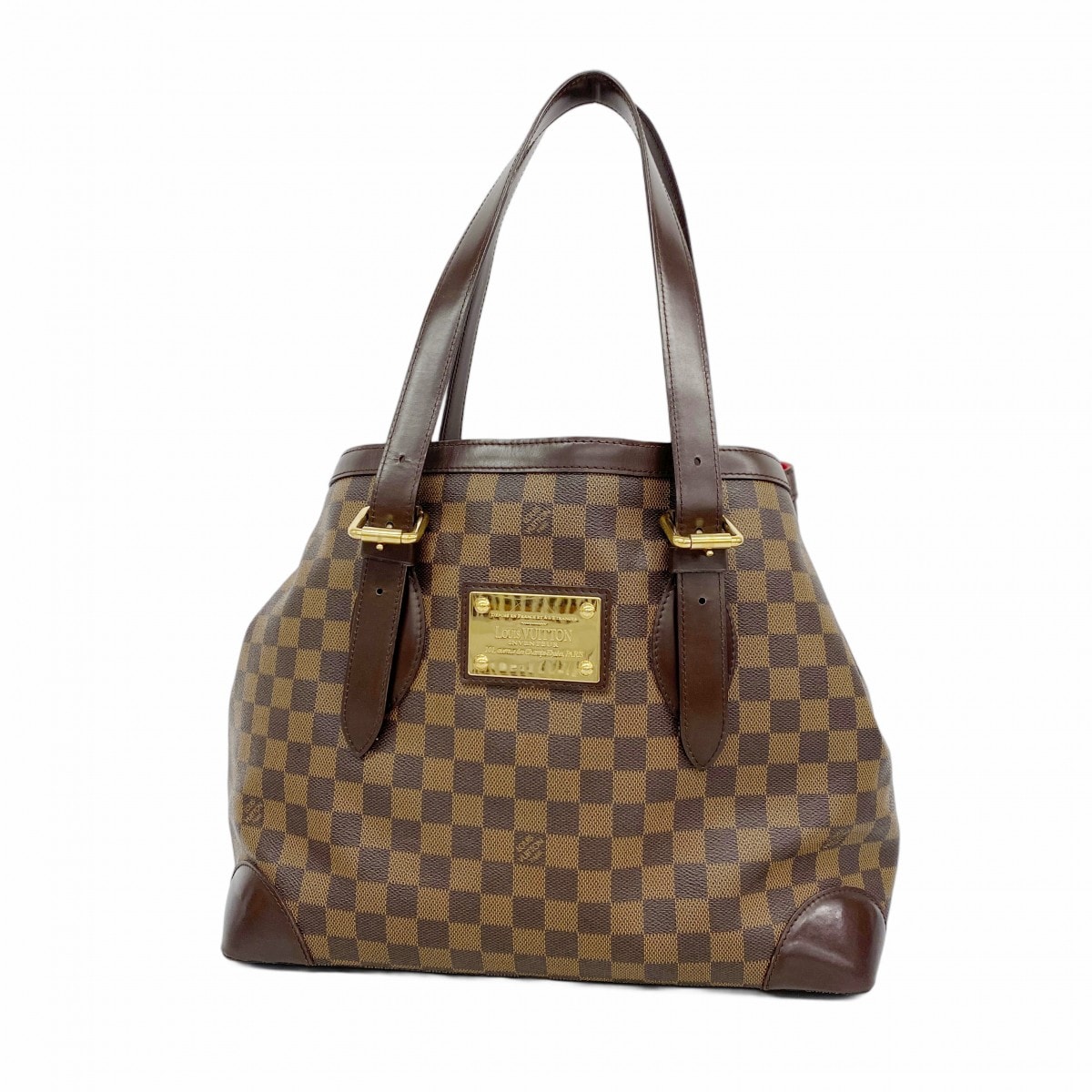 【6dc3234】ルイヴィトン トートバッグ ダミエ ハムステッドMM N51204 エベヌ【中古】レディース