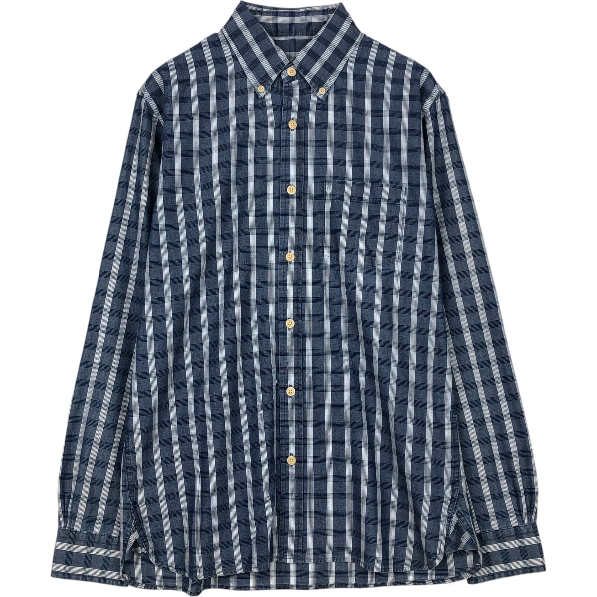 古着 ブルックスブラザーズ Brooks Brothers RED FLEECE 長袖 ボタンダウンチェックシャツ メンズM相当/eaa673020