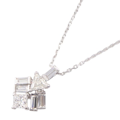 カルティエ CARTIER ダイヤ リフレクション ネックレス ネックレス ジュエリー K18WG(ホワイトゴールド) ダイヤモンド レディース シルバー系 / クリア系 【中古】