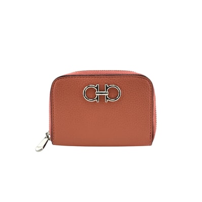 サルヴァトーレフェラガモ Salvatore Ferragamo コインケース ガンチーニ コラッド ラウンドファスナー ピンク