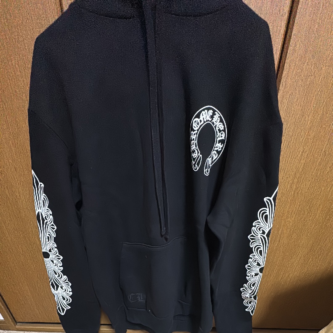 Chrome Hearts Horseshoe Floral Pullover Hoodie "Black"