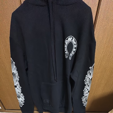 Chrome Hearts Horseshoe Floral Pullover Hoodie "Black"