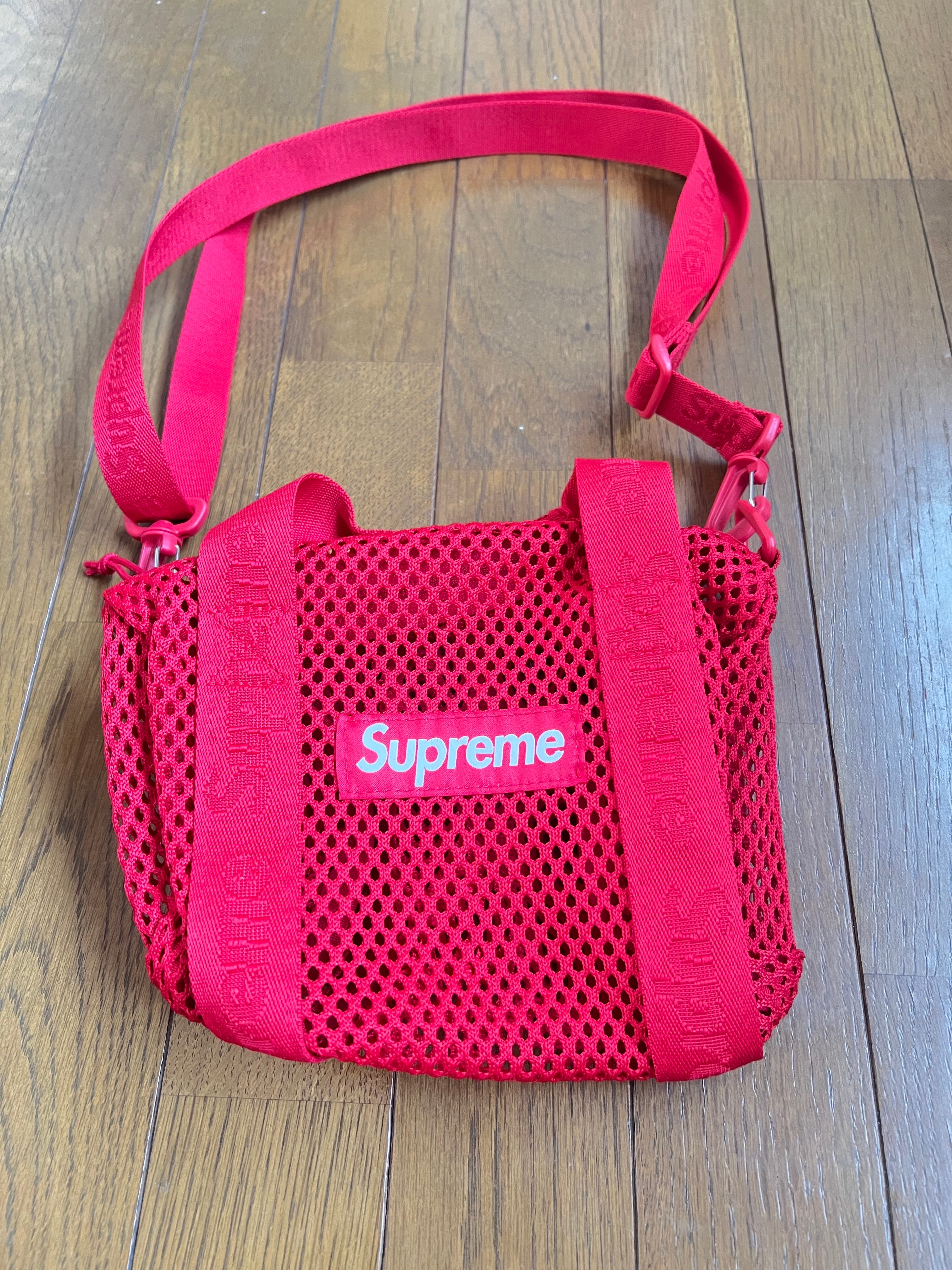 Supreme Mesh Mini Duffle Bag "Red" (25SS)
