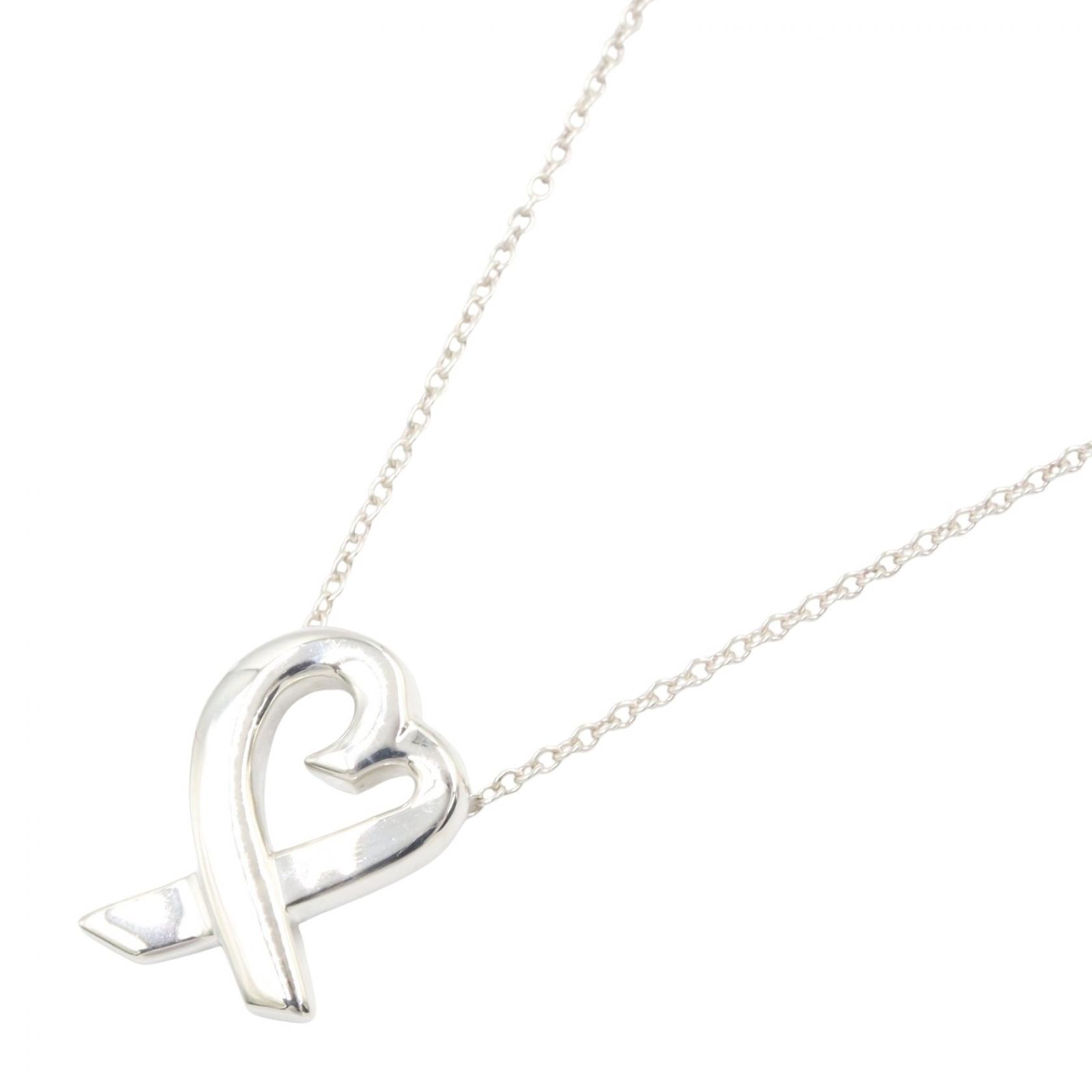 ティファニー TIFFANY&CO ラヴィングハート ネックレス ネックレス ジュエリー シルバー925 レディース シルバー系 【中古】