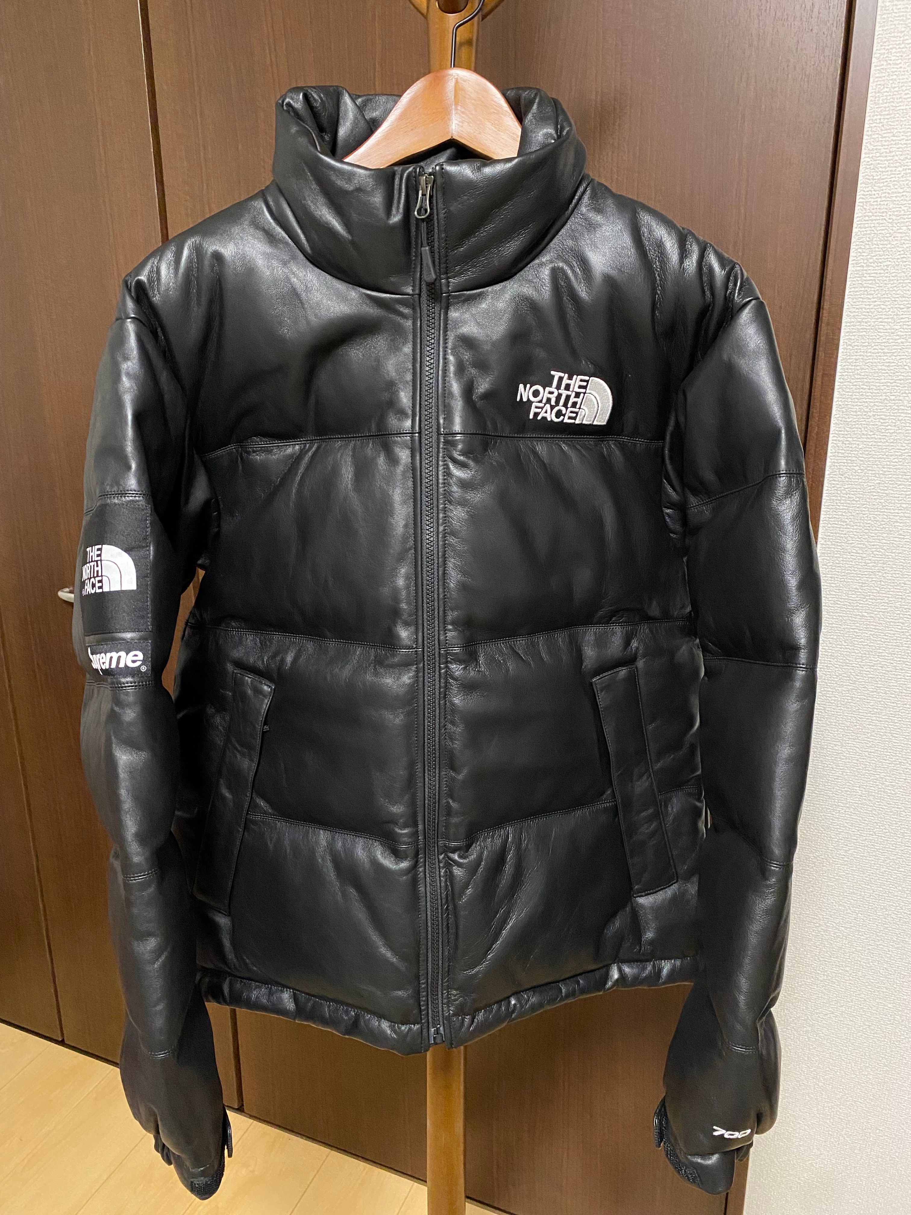 Supreme x The North Face Leather Nuptse Jacket "Black"